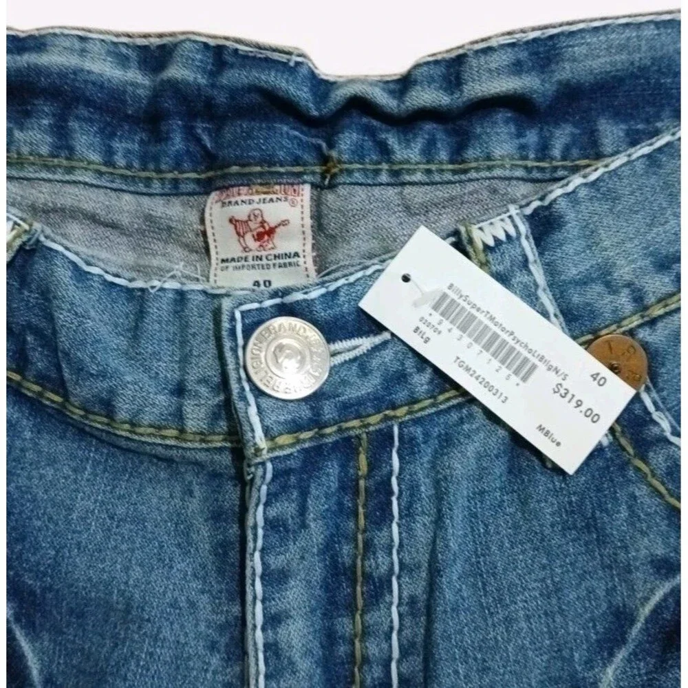 VTG True Religion Billy Super T Bootcut Flap Jeans Size 40 Deadstock USA, $319
